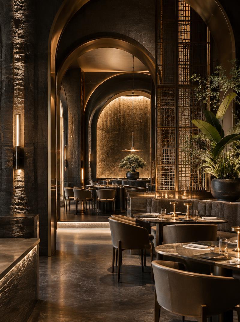 A richly detailed Immersa restaurant interior