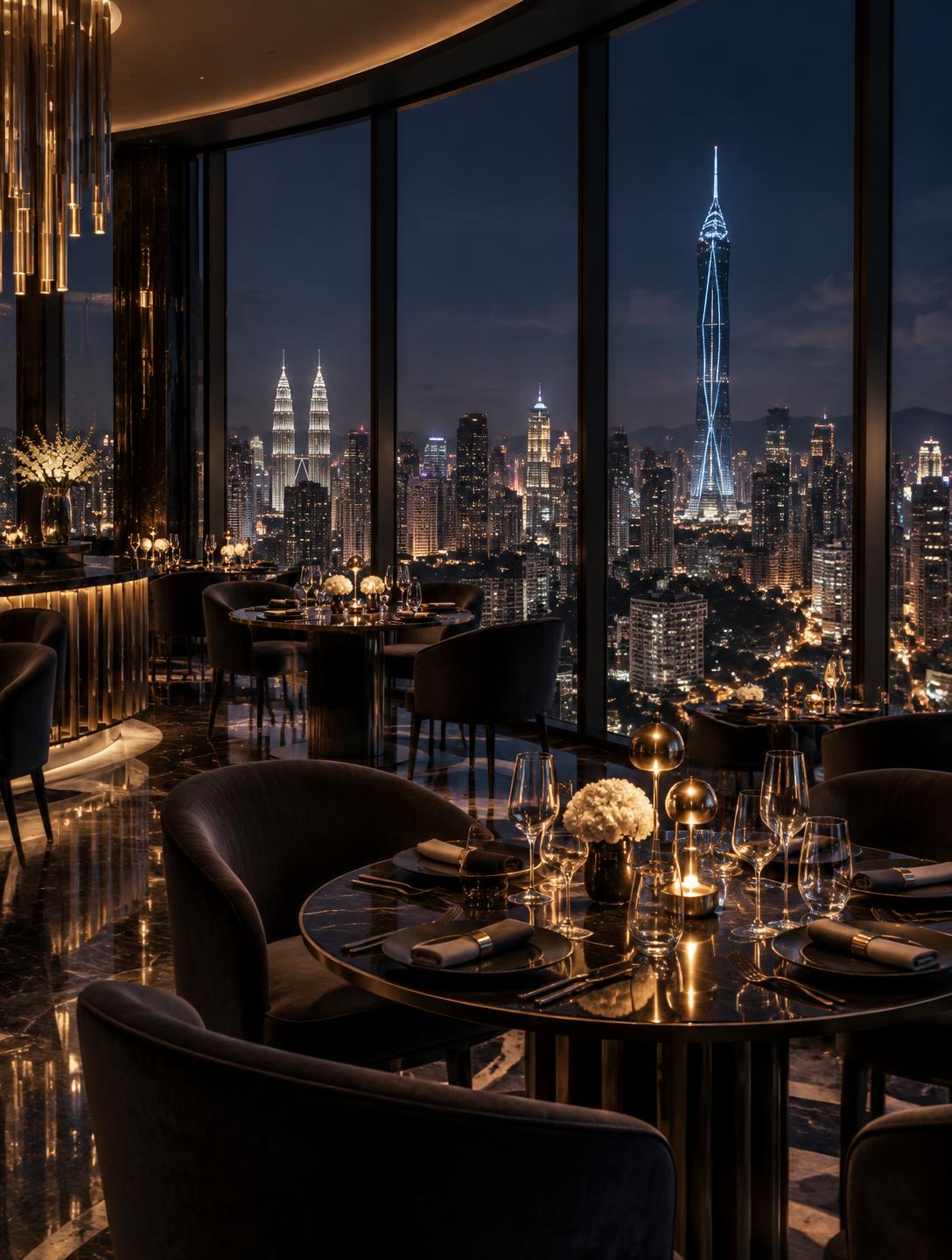 Skydinning 118 restaurant concept